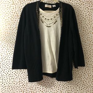 Alfred Dunner layered plus size top sz 2x